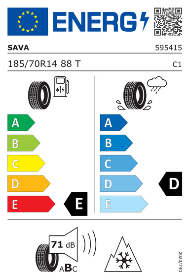Pneus Sava ESKIMO S3+ 185/70 R14 88T