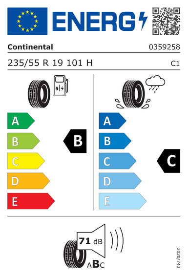 Pneus Continental CrossContact RX 235/55 R19 101H