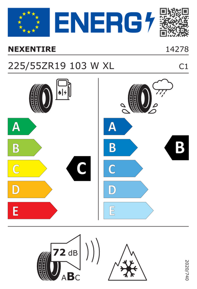 Pneus Nexen N'blue 4Season 2 XL 225/55 R19 103W
