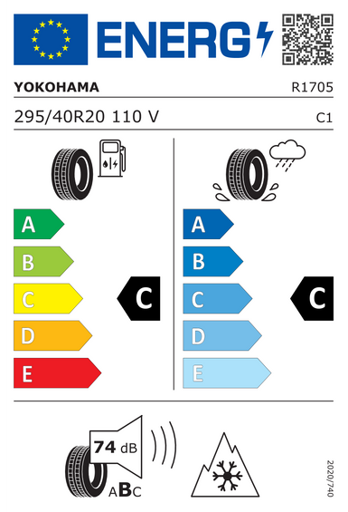 Pneus Yokohama BluEarth*Winter V905 XL RPB 295/40 R20 110V