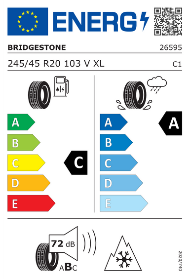 Pneus Bridgestone BLIZZAK LM005 XL FR 245/45 R20 103V