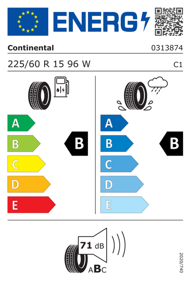 Pneus Continental EcoContact 6 225/60 R15 96W