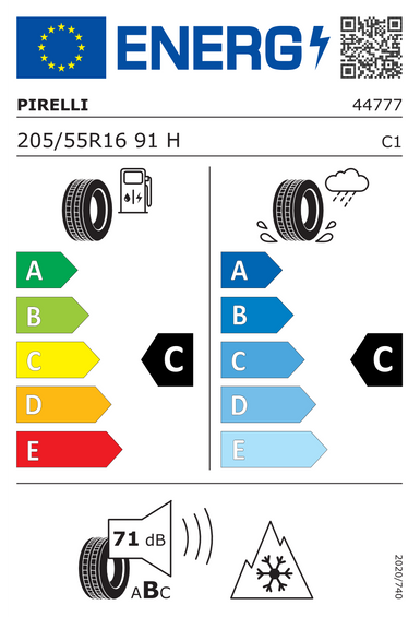 4x ROUES 16 Hiver DACIA DOKKER  DOKKER EXPRESS Pirelli 205/55 R16