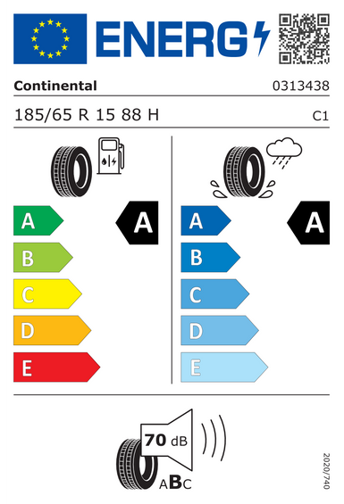 Pneus Continental EcoContact 6 185/65 R15 88H
