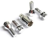 Boulons de sécurité pour jantes aluminium M12x1,5 / 28mm / cône / chrome / K17/19